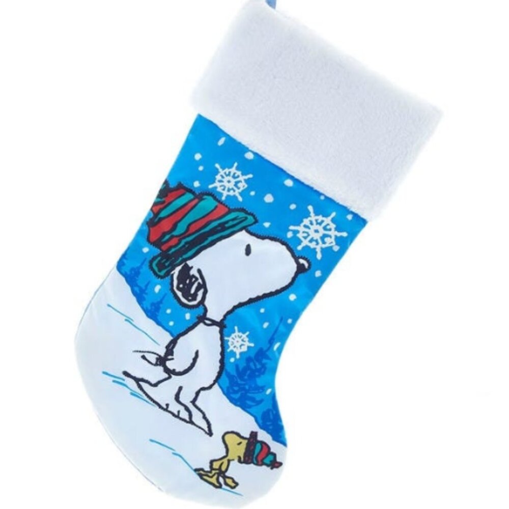 19" CUSTOMIZED WITH YOUR NAME = Personalized Snoopy Christmas Stocking